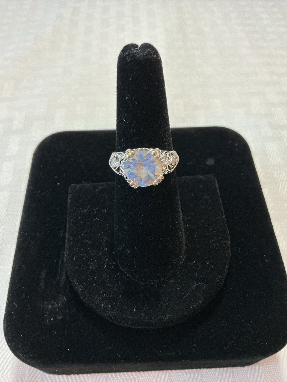 Premier Designs Vintage Rhinestone Checkerboard Statement Ring